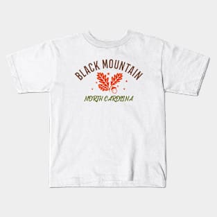 Black Mountain, North Carolina Fall Kids T-Shirt